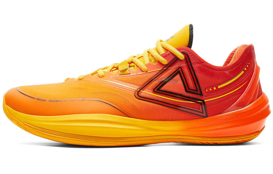 PEAK Light And Agile 3.0 Basketball Shoes Men's Low Top Orange Yellow