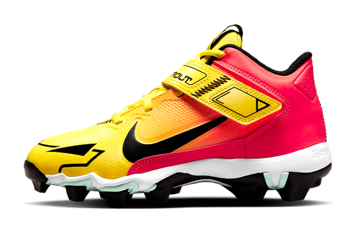 Nike Nike Force Trout 8 Keystone 'Yellow Strike Bright Crimson' Gs