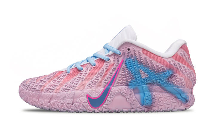 Nike Nike Ja Morant 3 Abrasion Resistant Low top Basketball Shoes Unisex Pink Blue
