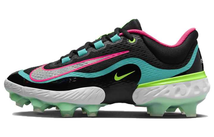 Nike Nike Alpha Huarache Elite 4 Low Mcs 'Black Teal Pink'