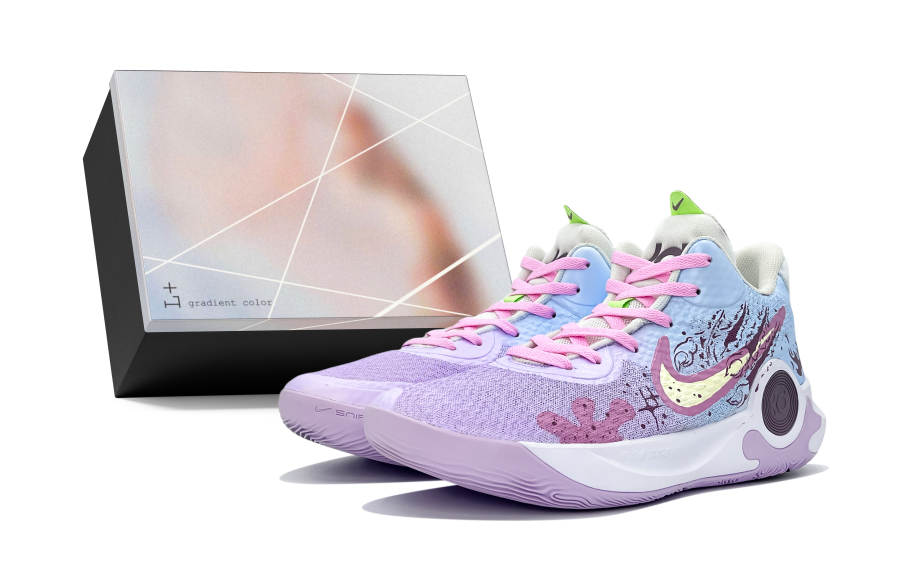 Nike Nike KD Trey 5 IX Mid top Vintage Basketball Shoes Unisex White Purple
