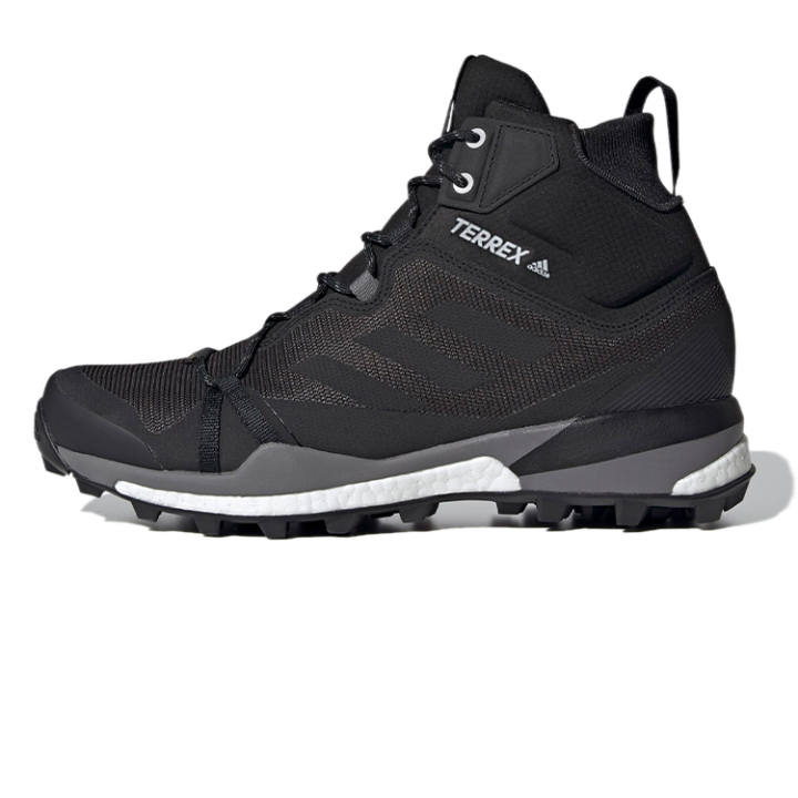 Adidas Adidas Terrex Skychaser Mountaineering & Hiking Shoes Men's High Top Gray/Black/White