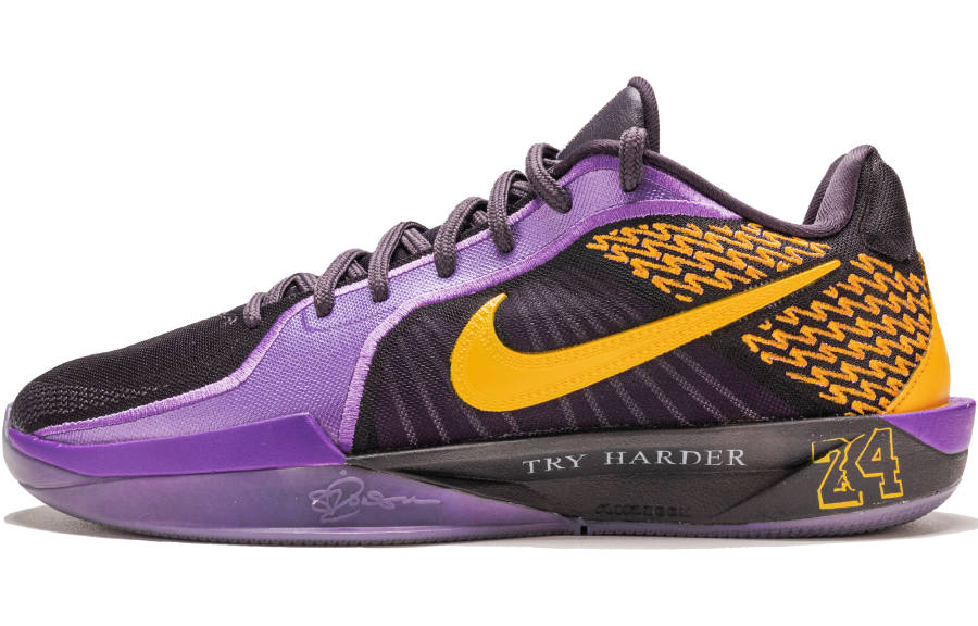 Nike Nike Sabrina 2 Fabric Cushioning, Wear Resistant Low top Basketball Shoes Unisex Purple Black Yellow