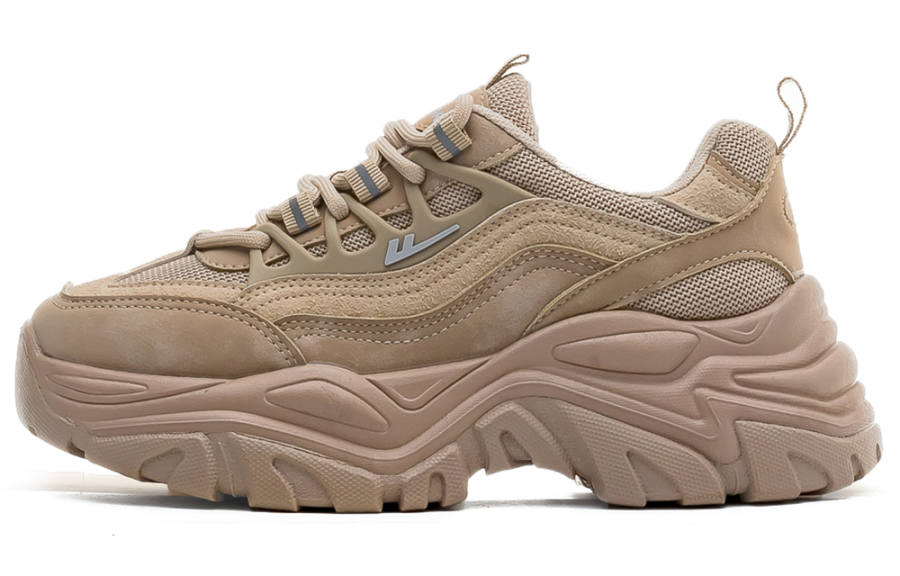 Warrior Slip Resistant, Abrasion Resistant, Breathable, Lightweight Low top Chunky Sneakers Women's Coffee