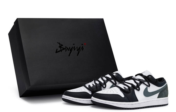 Jordan Jordan Air Jordan 1 LOW 811 Manufacturing, Xingji Navigation Blue, Special Shoe Box Cushioning Abrasion Resistant