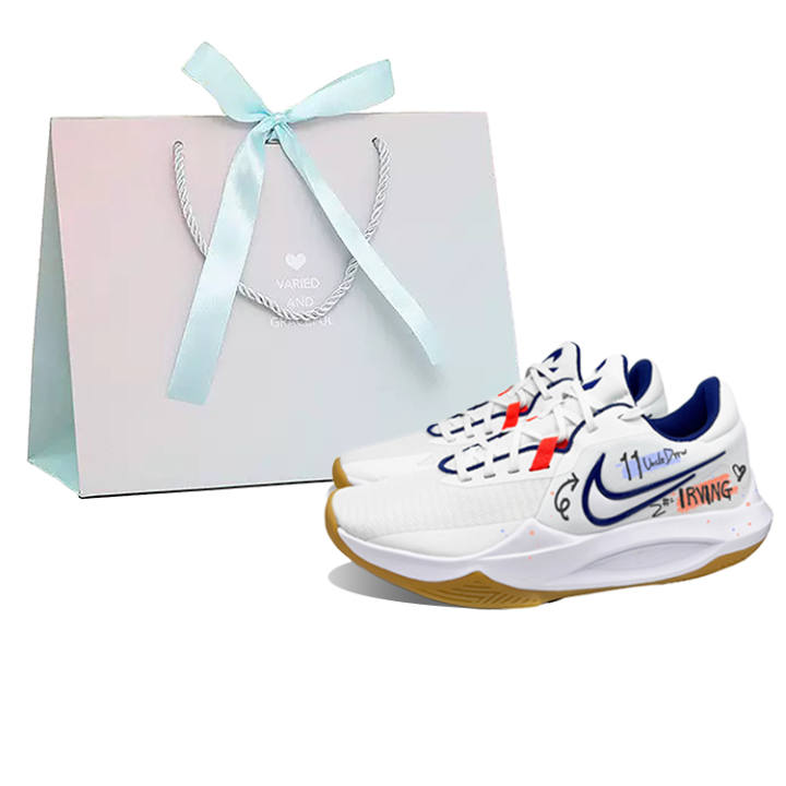 Nike Nike Precision 6 Cushioning Slip Resistant Abrasion Resistant Low top Basketball Shoes Men's White
