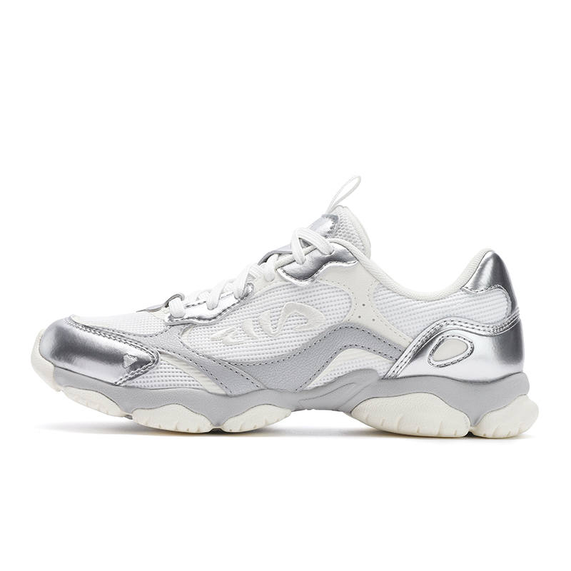 FILA FLUID 6 ST Cat Paw Shoes Low top Chunky Sneakers Women's Gray White