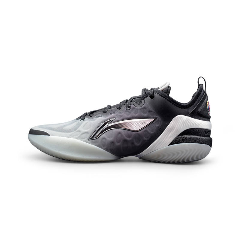 Li-Ning Li Ning Yushuai 19V2 Cushioning Rebound Grip Low top Basketball Shoes Men's Gray Black
