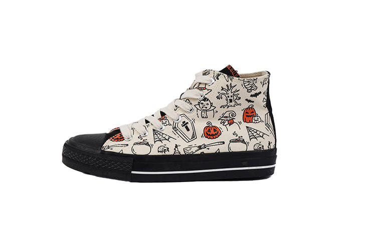 ISTEP Slip Resistant Abrasion Resistant Slip Resistant Abrasion Resistant High top Canvas Shoes Women's Yellow Black