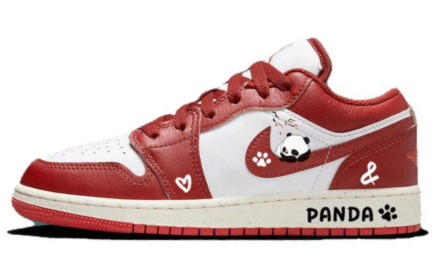 Jordan Jordan Air Jordan 1 Plum Blossom Tarepanda, Lazy Panda Cushioning Slip Resistant Abrasion Resistant Breathable