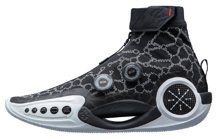 Li-Ning Li Ning WOW 9 Textile, Synthetic Leather, TPU Cushioning Slip Resistant Abrasion Resistant High top Zhi