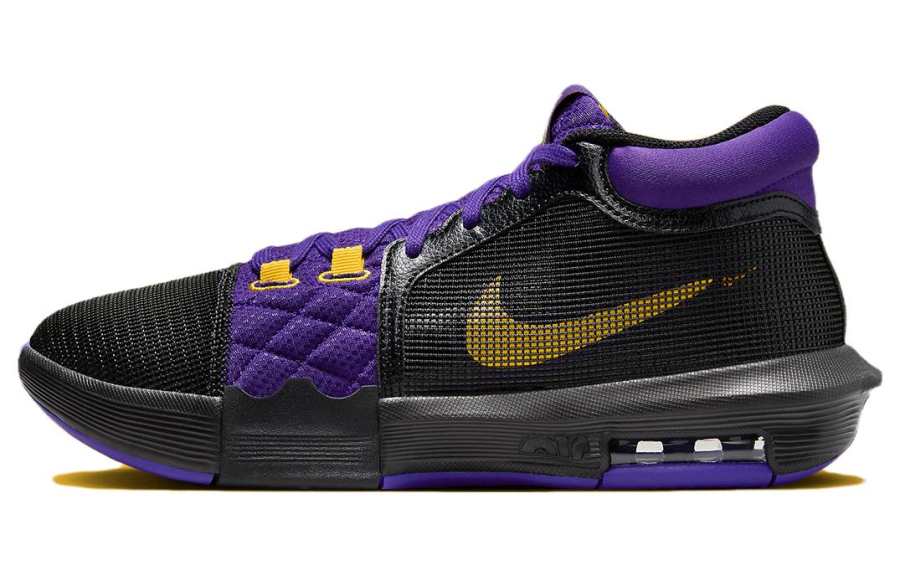 Nike Nike Witness 8 'Lakers' Slip Resistant Slip Resistant Mid top Basketball Shoes Men's Black Purple
