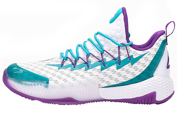 PEAK Outer Field Slip Resistant Abrasion Resistant Low top Performance Basketball Shoes Men's Azure