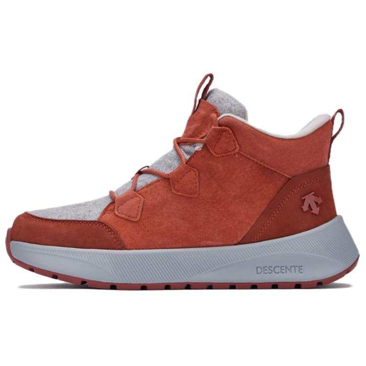 DESCENTE SKI STYLE Thermal Abrasion Resistant Slip Resistant Short Snow Boots Women's Red