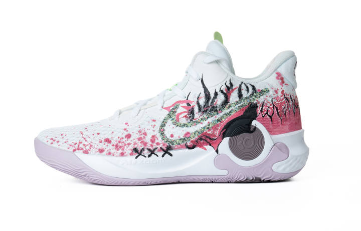 Nike Nike KD Trey 5 Vintage Basketball Shoes Unisex Mid Top White