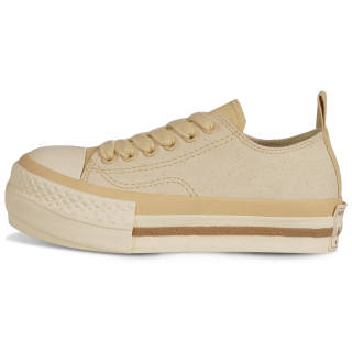 Ollieskate Abrasion Resistant Slip Resistant Low top Canvas Shoes Unisex Beige
