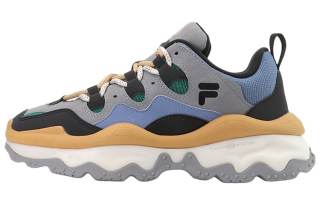 FILA FUSION QD96 Star Peak Shoes Textile, Synthetic Leather Fashion Trend Low top Chunky Sneakers Men's