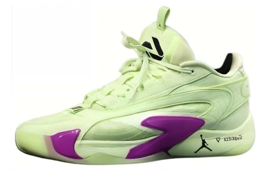 Jordan Jordan Luka 2 Comfortable Round Toe Slip Resistant Abrasion Resistant Low top Basketball Shoes Men's Green