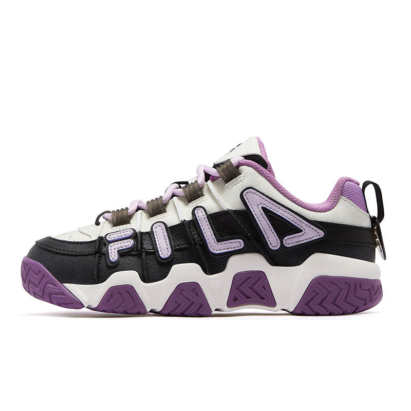 FILA FUSION BUSTER Puffy Shoes Low top Basketball Shoes Women's Black Snow