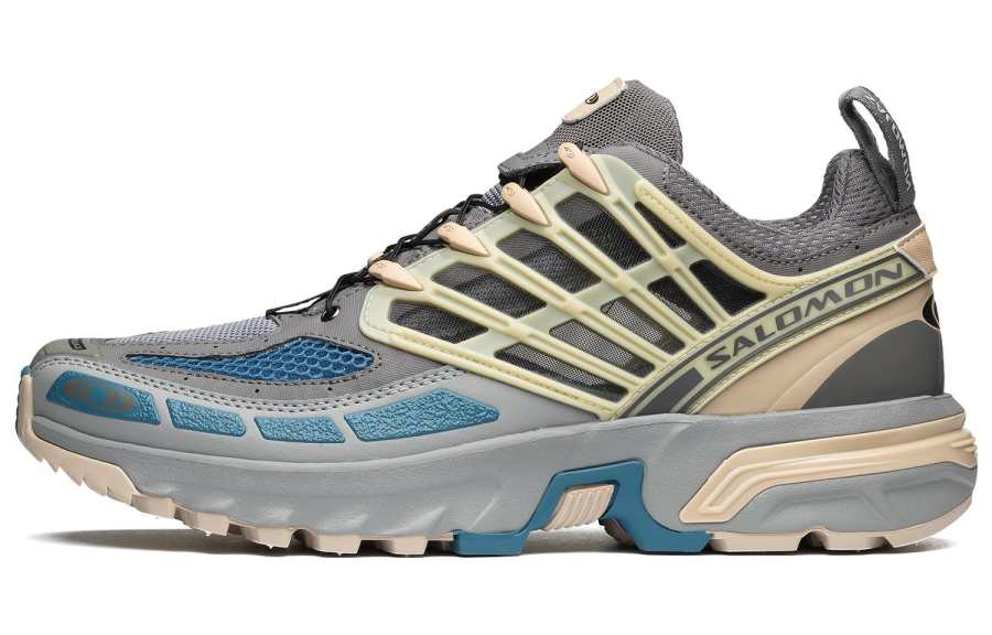 SALOMON ACS Pro Comfortable Round Toe Abrasion Resistant Low top City Commuting Running Shoes Unisex Medium Gray