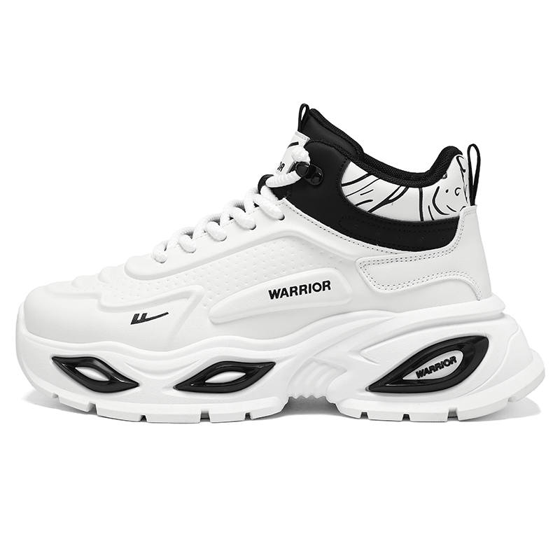 Warrior Abrasion Resistant Height Increasing Abrasion Resistant Height Increasing High top Chunky Sneakers Men's