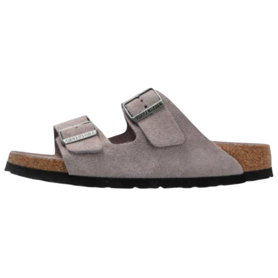 Birkenstock Arizona BS Rubber Slide Slippers Women's Gray Regular