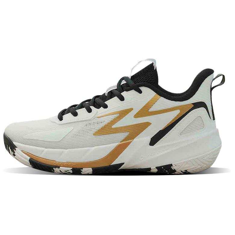 361° Slip Resistant Abrasion Resistant Slip Resistant Abrasion Resistant Low top Basketball Shoes Men's White Black