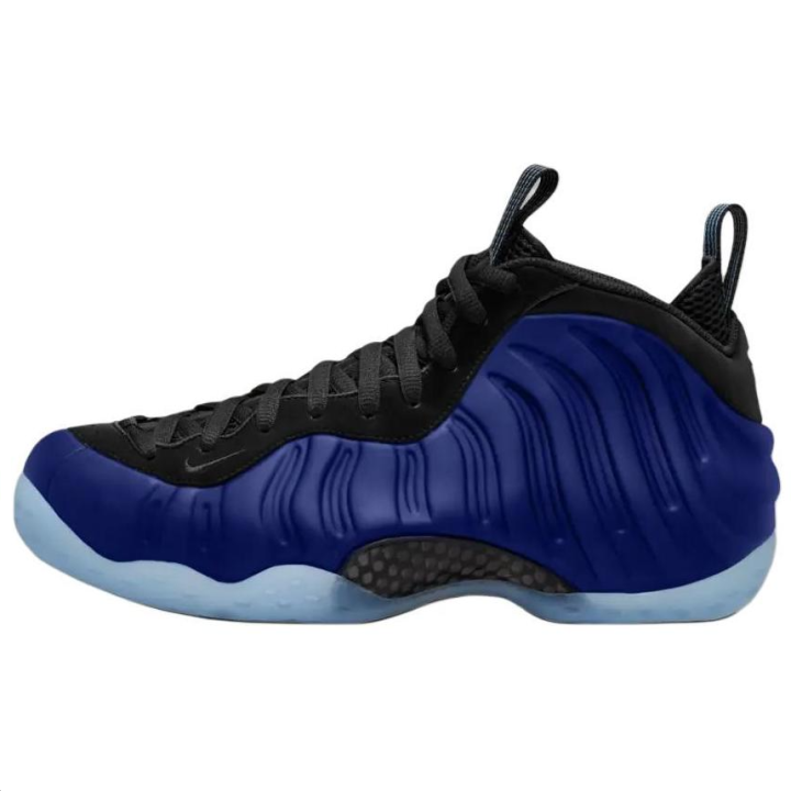 Nike Nike Foamposite One Slip Resistant Abrasion Resistant Mid top Basketball Shoes Unisex Blue Black