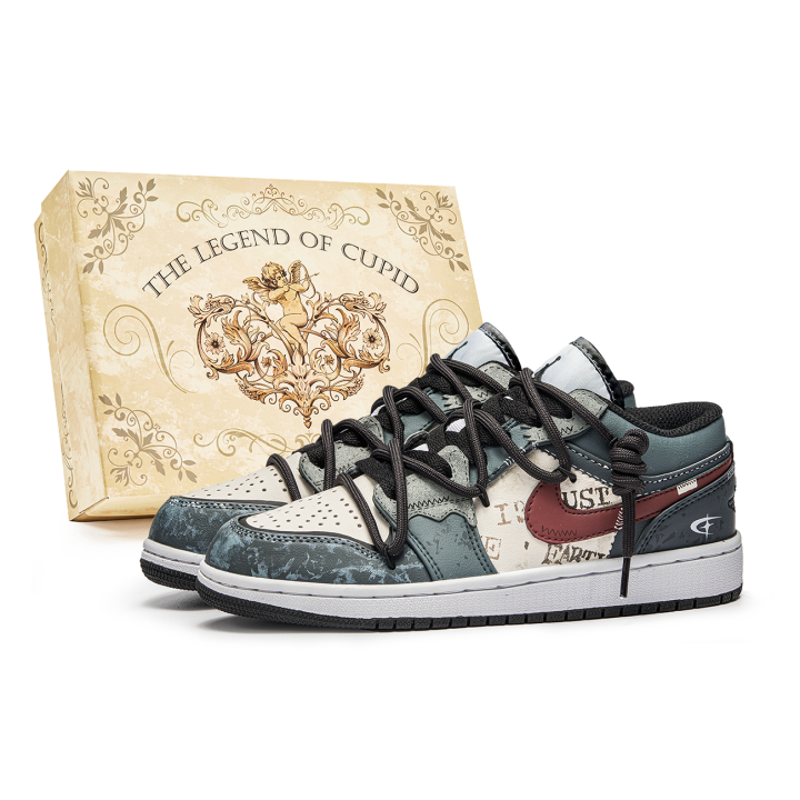 Jordan Jordan Air Jordan 1 P.M.S. Box, Oxygen Release Plan Classic Slip Resistant Abrasion Resistant