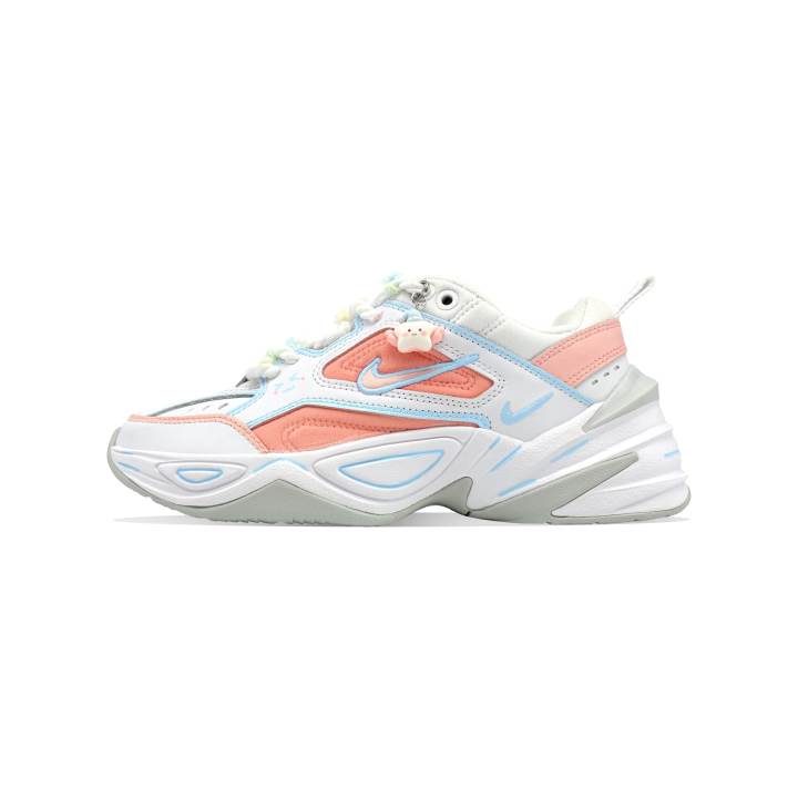 Nike Nike M2K Tekno Fresh Look Elf, Refreshing Cushioning Height Increasing Low top Chunky Sneakers Women's White Blue