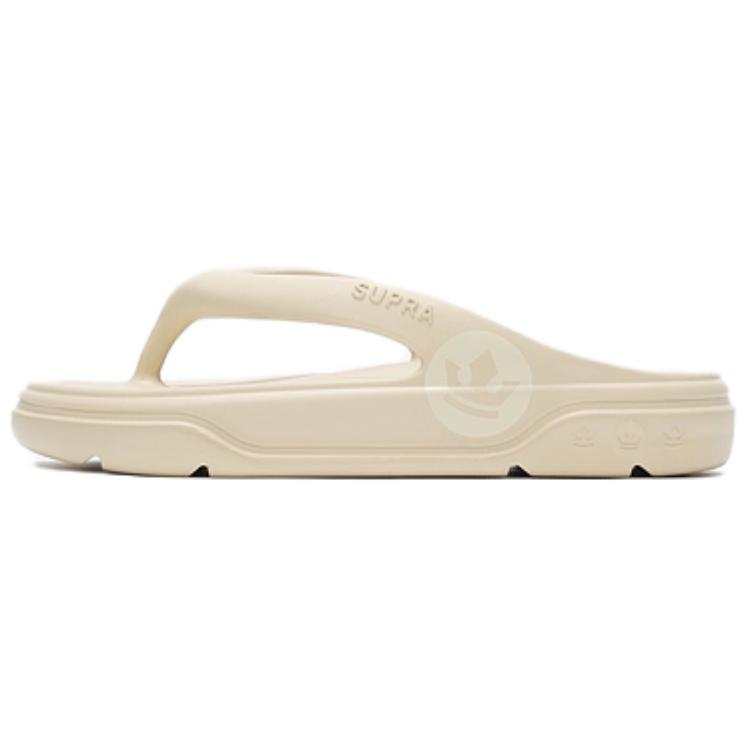 SUPRA No Special Function Flip Flops Unisex Beige Yellow