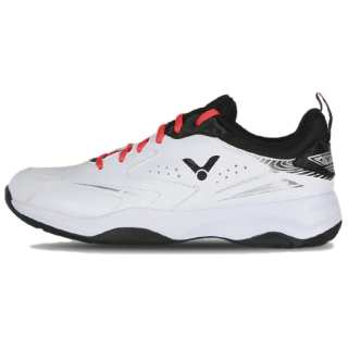 VICTOR Slip Resistant Badminton Shoes Unisex White Black