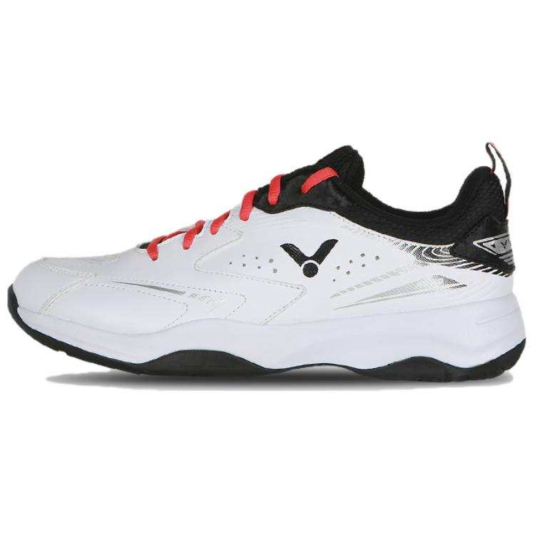 VICTOR Slip Resistant Badminton Shoes Unisex White Black