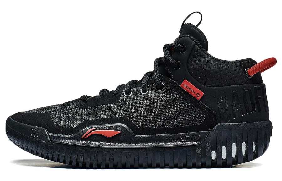 Li-Ning Li Ning Badfive 3 Slip Resistant Abrasion Resistant Mid top Basketball Shoes Men's Black