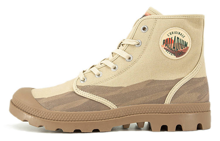Palladium Pampa Hi Oasis Abrasion Resistant Abrasion Resistant High top Canvas Shoes Unisex Desert Yellow