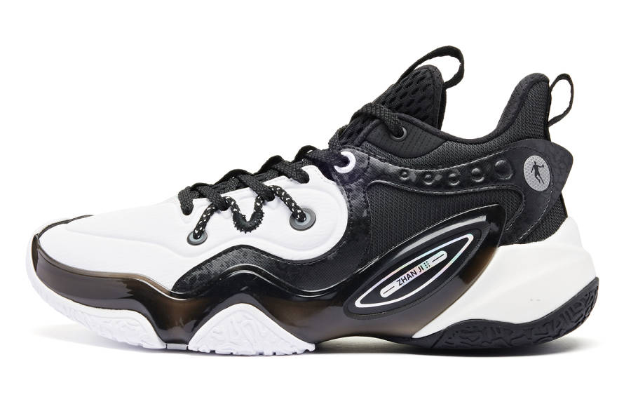 QIAODAN Halberd 6TEAM Fabric Cushioning Slip Resistant Low top Basketball Shoes Men's Jordan White