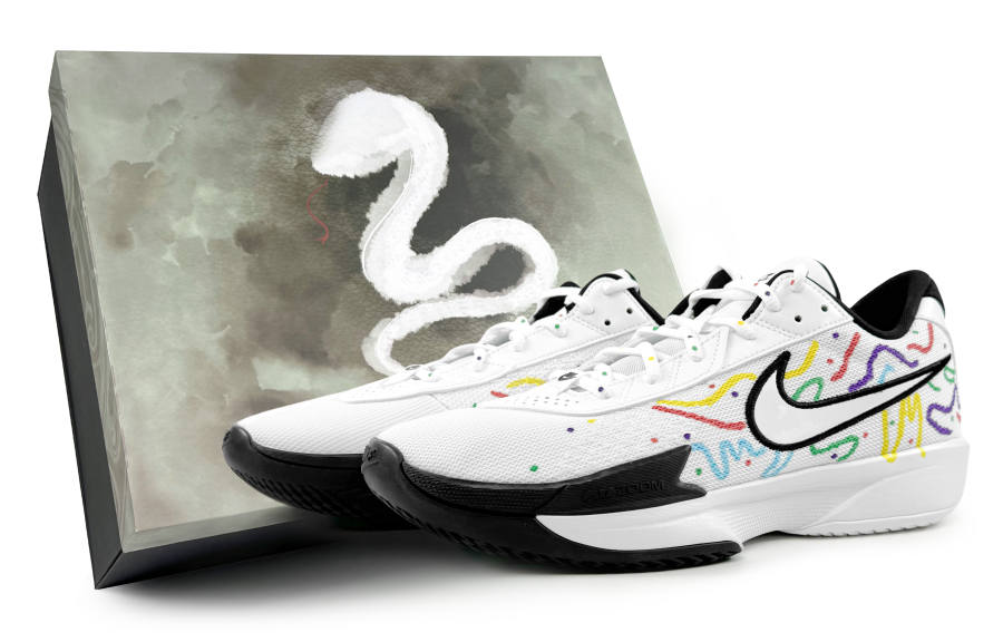 Nike Nike Air Zoom G.T. Cut Academy Abrasion Resistant Low top Basketball Shoes Unisex White