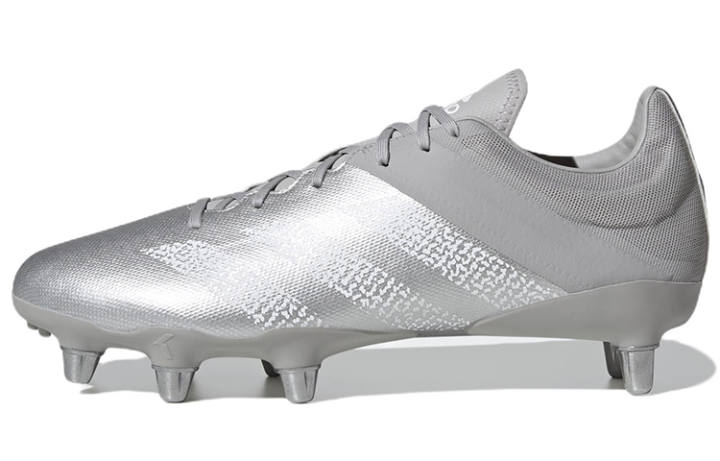 Adidas Adidas Kakari Da Rugby Elite Soft Ground Comfortable Abrasion Resistant Low top Training Shoes Men's Silver Gray