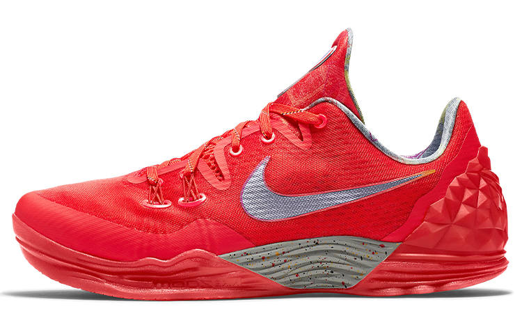 Nike Nike Venomenon 5 Cushioning Slip Resistant Abrasion Resistant Low top Performance Basketball Shoes Men's Red