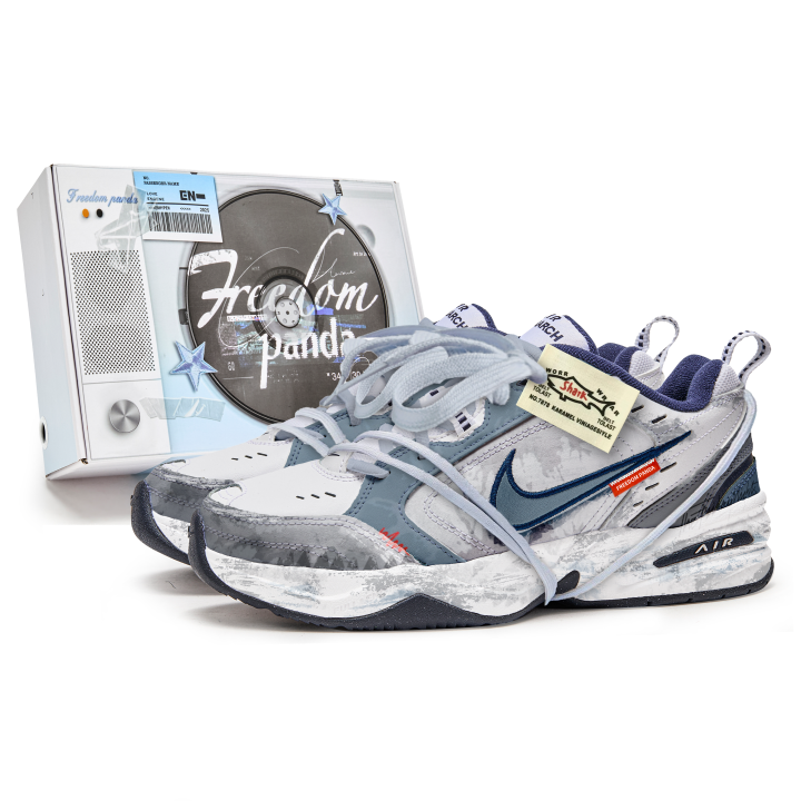 Nike Nike Air Monarch 4 Freedom Panda, Box Slip Resistant, Abrasion Resistant, Lightweight