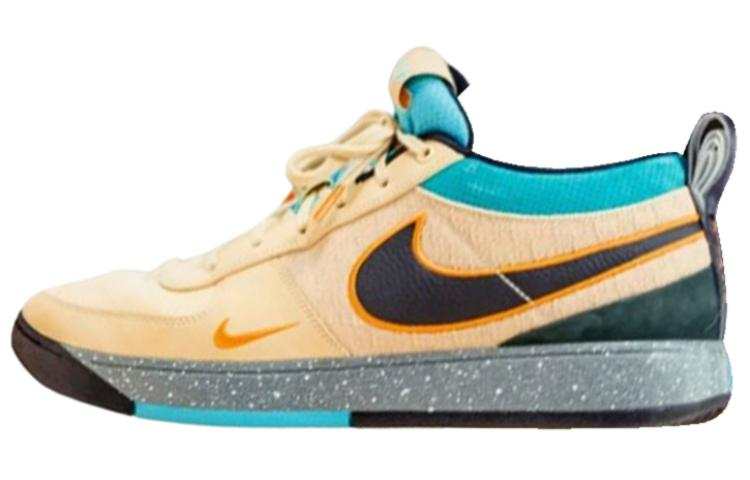 Nike Nike Book 1 Mowabb PE Cushioning Slip Resistant Abrasion Resistant Low top Basketball Shoes Men's Yellow Blue