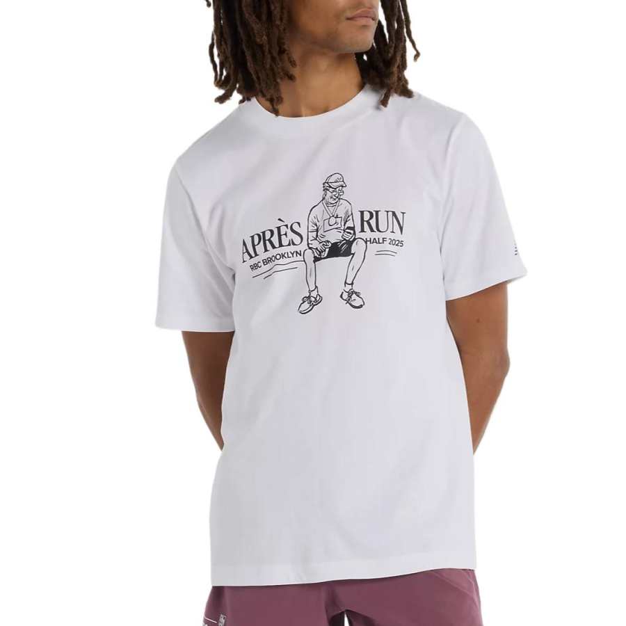 New Balance New Balance RBC Brooklyn Half T Shirt Men's White