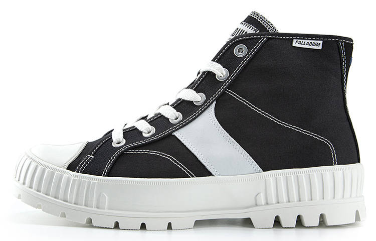 Palladium Pallashock Slip Resistant, Abrasion Resistant, Breathable, Height Increasing High top Canvas Shoes Unisex