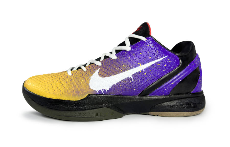 Nike Nike Zoom Kobe 6 Purple Gold Mamba Anti Rollover Grip Low top Basketball Shoes Unisex Yellow Purple