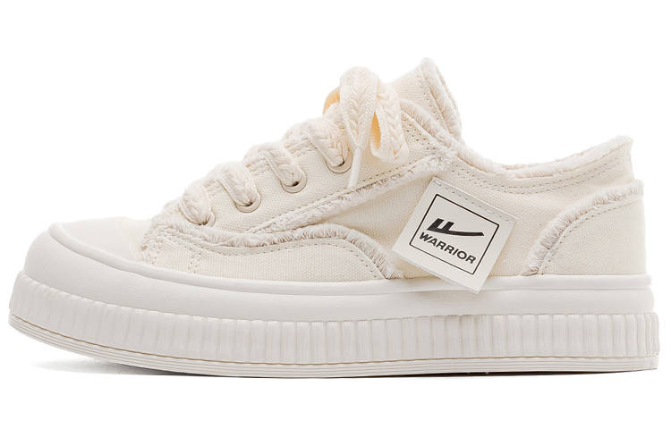 WARRIOR Slip Resistant Abrasion Resistant Slip Resistant Abrasion Resistant Low top Canvas Shoes Women's Beige