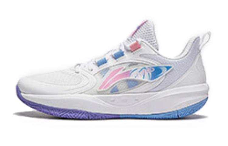 Li-Ning Li Ning Light Powered Pre LIGHT FOAM Low top Basketball Shoes White Kids'