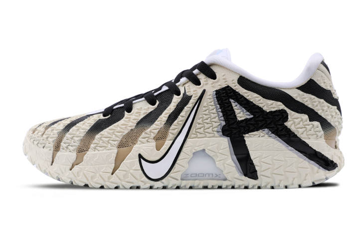 Nike Nike Ja Morant 3 Slip Resistant Low top Basketball Shoes Unisex Beige Gray