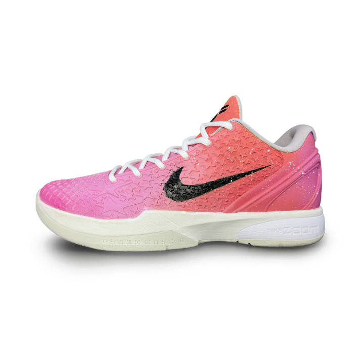 Nike Nike Zoom Kobe 6 Cushioning Slip Resistant Low top Basketball Shoes Men's Pink