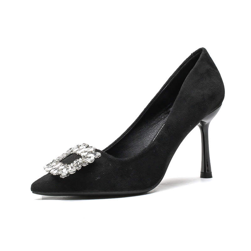 WALIBU Slim Heel High Heels 7cm Women's Black