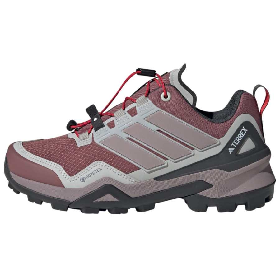Adidas Adidas Terrex Skychaser Slip Resistant Abrasion Resistant Low top Hiking Shoes Women's Red Gray